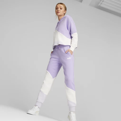 Спортивні штани жіночі Puma POWER Cat Pants бузково-білого кольору
