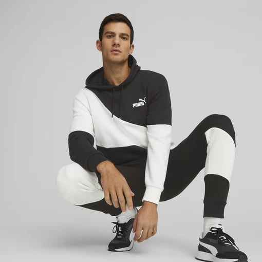 Спортивні штани чоловічі Puma POWER Cat Sweatpants чорно-білого кольору