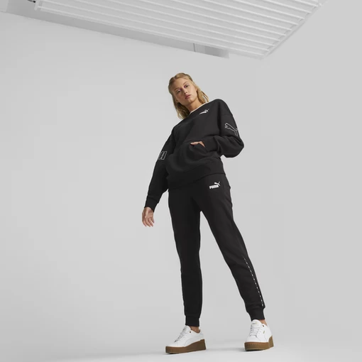 Спортивные штаны женские Puma POWER Tape Pants черного цвета