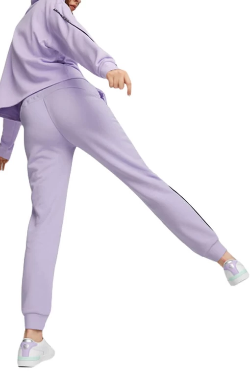 Спортивные штаны женские Puma POWER Tape Pants сиреневого цвета