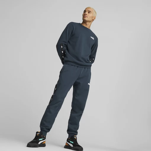Світшот чоловічий Puma ESS+ Tape Crew темно-синього кольору