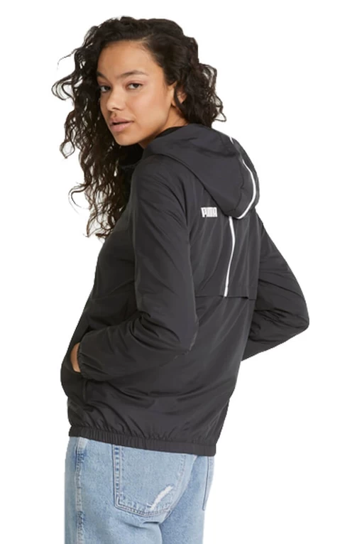Вітровка жіноча Puma ESS Solid Windbreaker чорного кольору