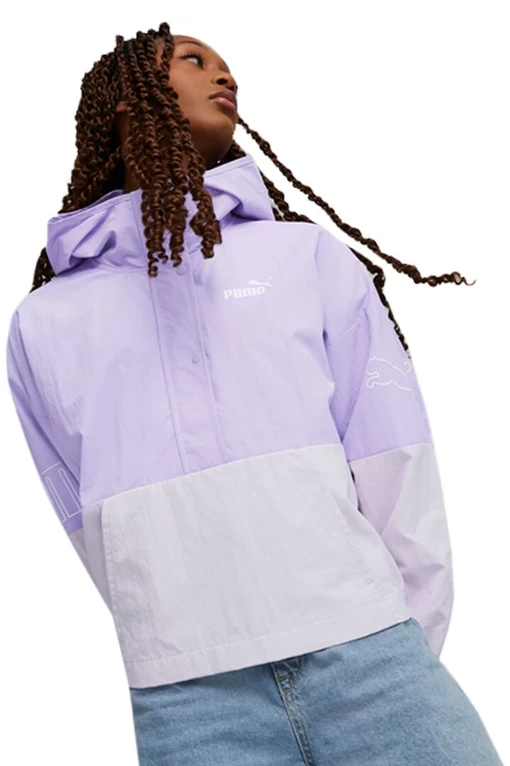 Ветровка женская Puma POWER Windbreaker сиреневого цвета