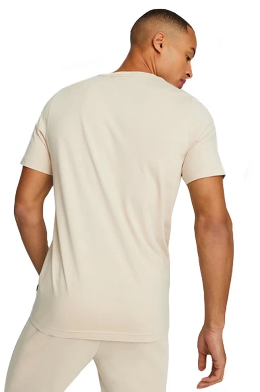 Футболка мужская Puma ESS Small Logo Tee молочного цвета