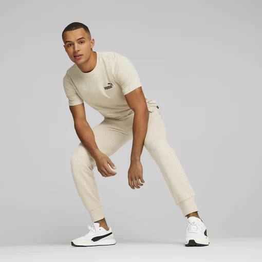 Футболка мужская Puma ESS Small Logo Tee молочного цвета