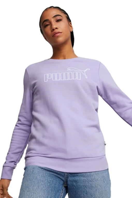 Світшот жіночий Puma ESS Elevated Crew бузкового кольору
