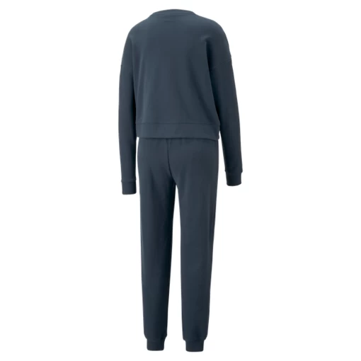Спортивный костюм женский Puma Loungewear Suit темно-синего цвета