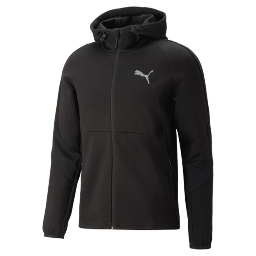 Худи мужское Puma Evostripe Full-Zip Hoodie черного цвета
