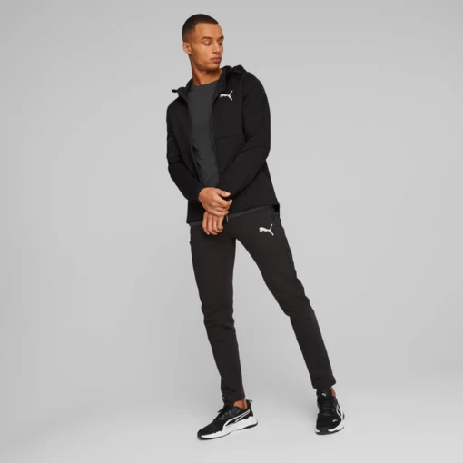 Худи мужское Puma Evostripe Full-Zip Hoodie черного цвета