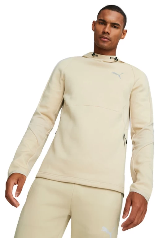 Худі чоловіче Puma EVOSTRIPE Hoodie бежевого кольору