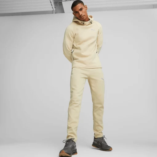 Худі чоловіче Puma EVOSTRIPE Hoodie бежевого кольору