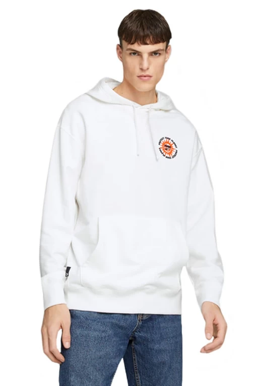 Худи мужское Puma DOWNTOWN Graphic Hoodie белого цвета