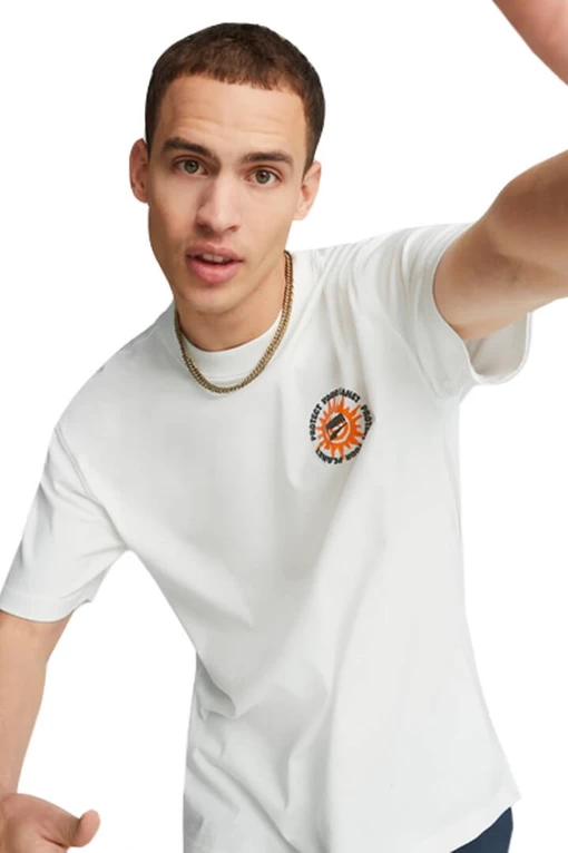 Футболка мужская Puma DOWNTOWN Graphic Tee белого цвета