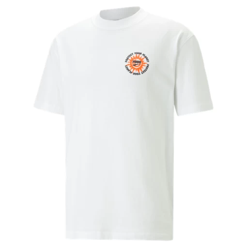 Футболка мужская Puma DOWNTOWN Graphic Tee белого цвета