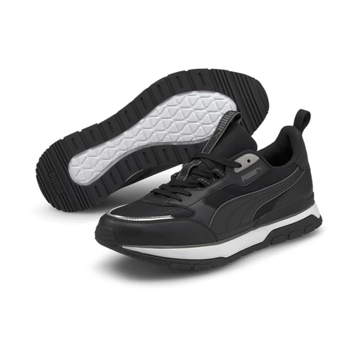 Кроссовки мужские-женские Puma R78 Trek черного цвета