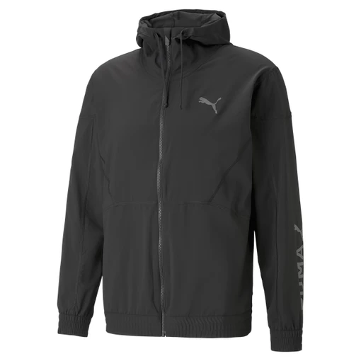 Куртка спортивная мужская Puma FIT WOVEN JACKET черного цвета