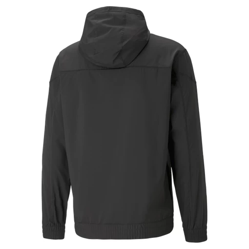 Куртка спортивная мужская Puma FIT WOVEN JACKET черного цвета