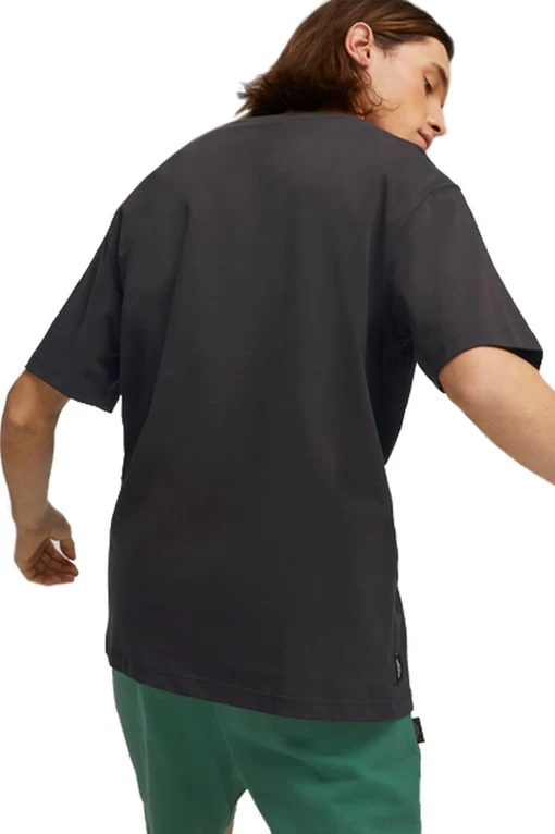 Футболка мужская Puma DOWNTOWN Logo Graphic Tee черного цвета