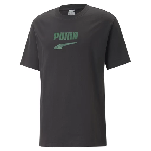 Футболка мужская Puma DOWNTOWN Logo Graphic Tee черного цвета