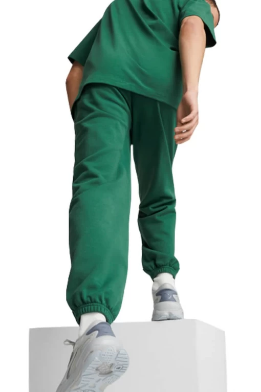 Спортивные штаны мужские Puma Downtown Sweatpants зеленого цвета (53825037)