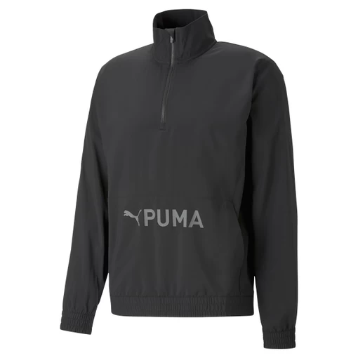 Худі чоловіче Puma Fit Woven 1/2 Zip чорного кольору