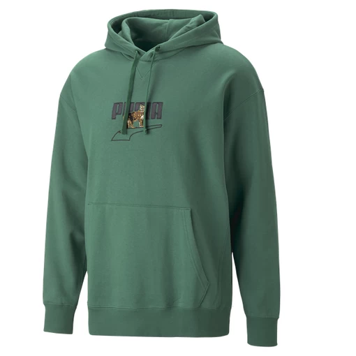 Худі чоловіче Puma DOWNTOWN Graphic Hoodie зеленого кольору
