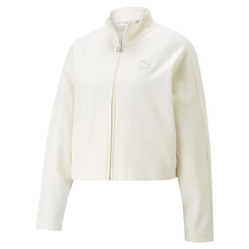 Куртка женская Puma T7 Track Jacket молочного  цвета