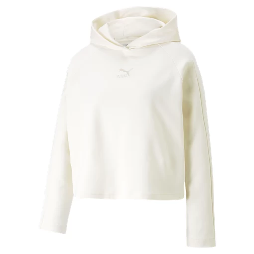 Худі жіноче Puma T7 Hoodie молочного кольору