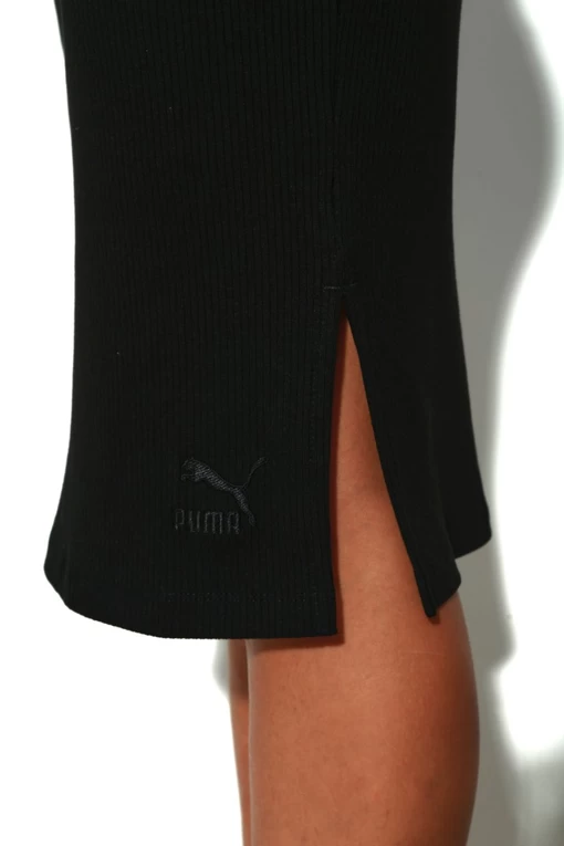 Юбка Classics Ribbed Midi Skirt черного цвета