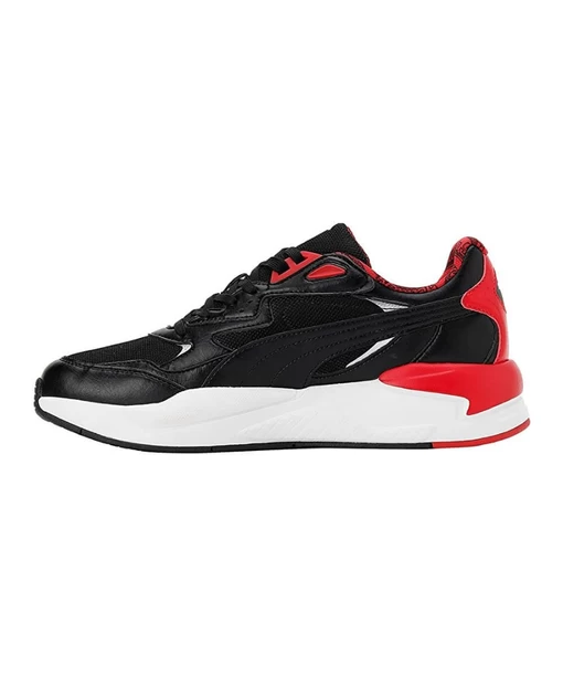 Кросівки чоловічі-жіночі Puma Ferrari X-Ray Speed чорно-біло-червоного кольору