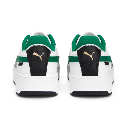 Кеды женские Puma Carina Street бело-черно-зеленого цвета