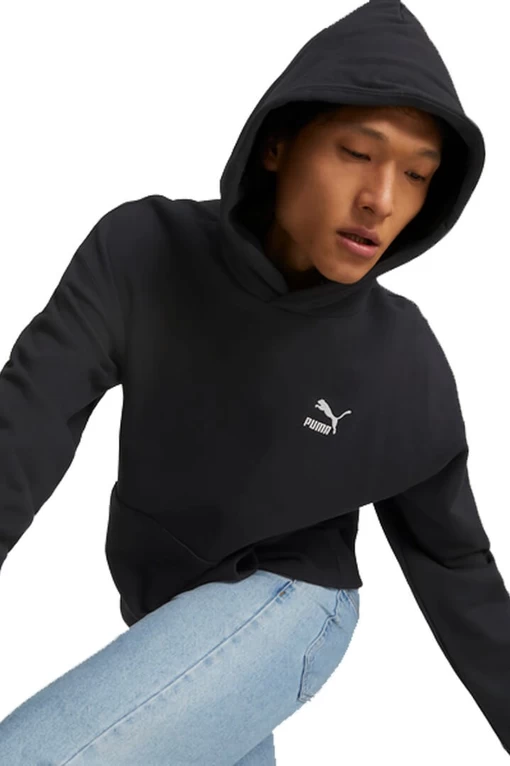 Толстовка мужская Puma Classics Relaxed Hoodie черного цвета