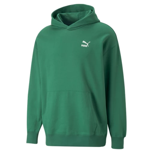 Толстовка чоловіча Puma Classics Relaxed Hoodie зеленого кольору