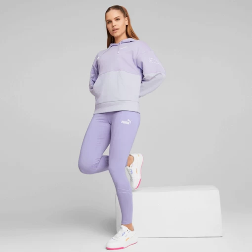 Толстовка жіноча Puma POWER Colorblock Hoodie бузкового кольору