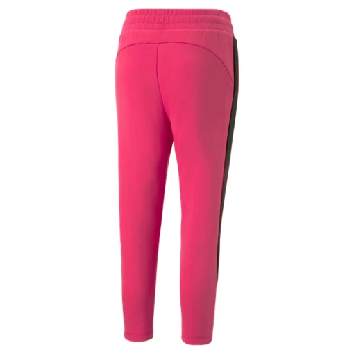 Спортивні штани жіночі Puma EVOSTRIPE High-Waist Pants малинового кольору