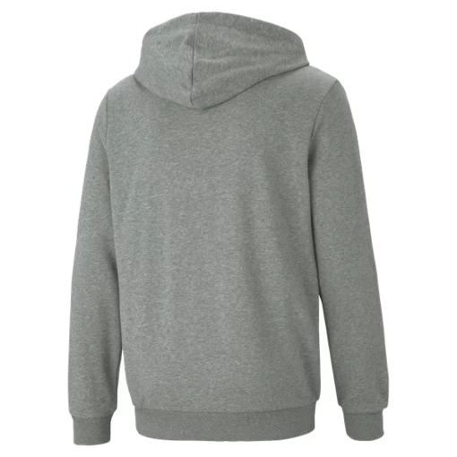 Толстовка мужская Puma ESS Small Logo FZ Hoodie серого цвета