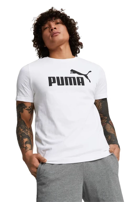 Футболка мужская Puma ESS Logo Tee белого цвета