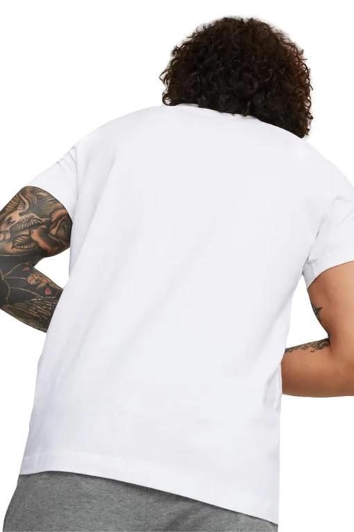 Футболка мужская Puma ESS Logo Tee белого цвета