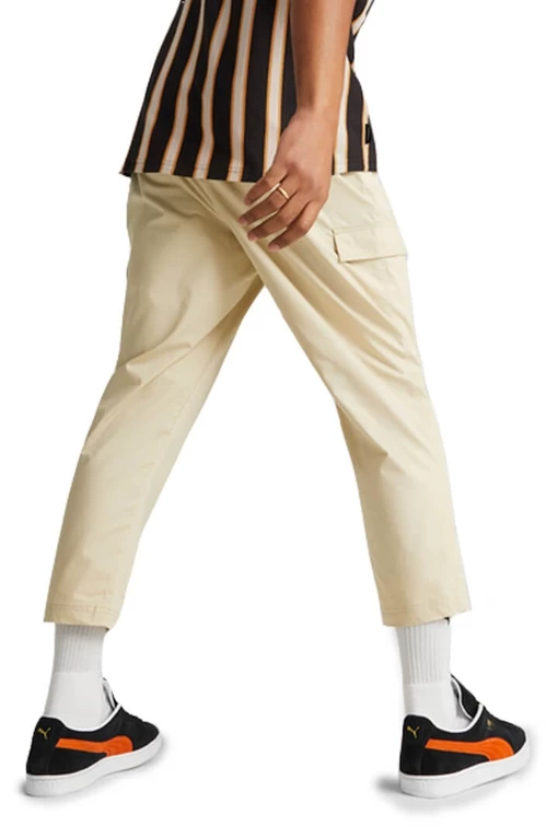 Спортивні чоловічі штани Puma Classics Woven Pants бежевого кольору (53560588)