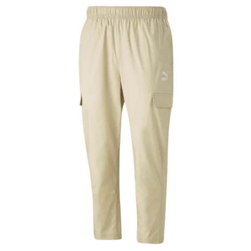 Спортивні чоловічі штани Puma Classics Woven Pants бежевого кольору (53560588)