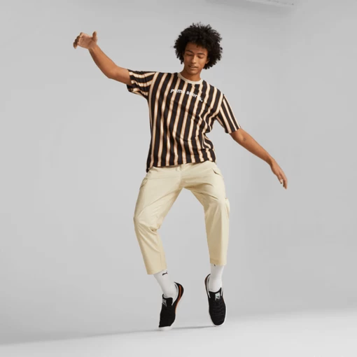 Спортивні чоловічі штани Puma Classics Woven Pants бежевого кольору (53560588)