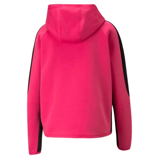 Худи женское Puma EVOSTRIPE Hoodie малинового цвета