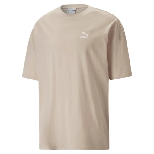 Футболка мужская Puma CLASSICS Oversized Tee бежевого цвета