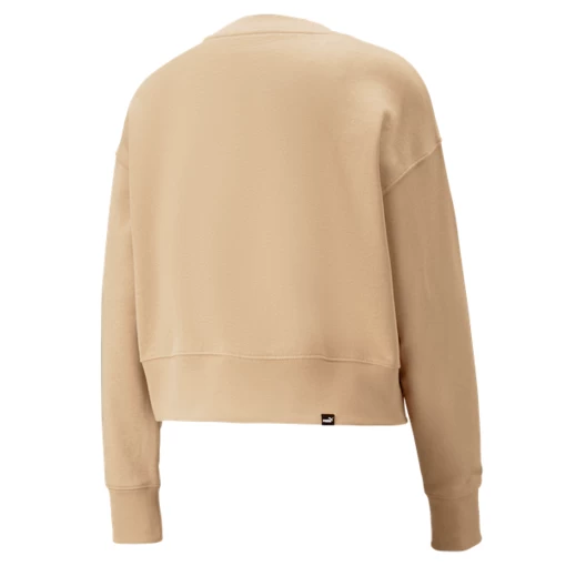 Толстовка женская Puma HER Crew бежевого цвета