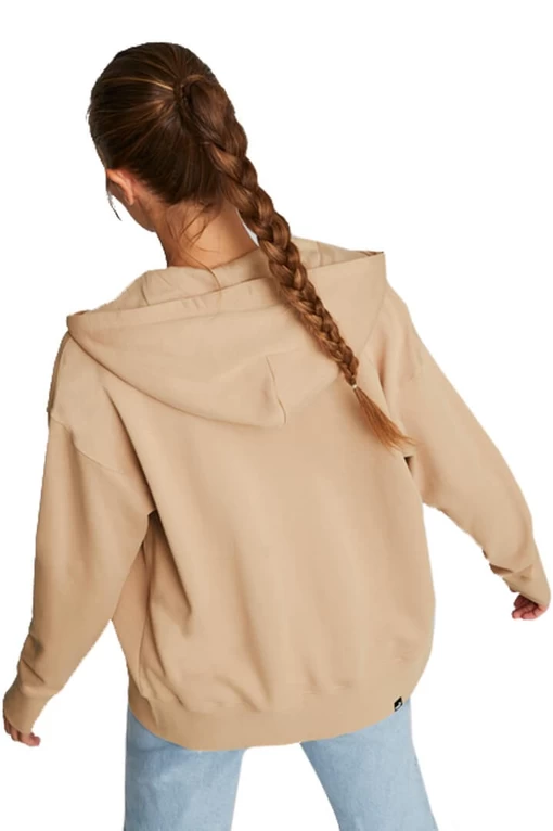 Худи женское Puma HER Full-Zip Hoodie бежевого цвета