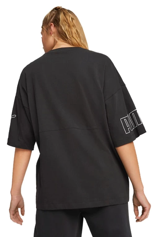 Футболка жіноча Puma POWER Colorblock Tee чорного кольору
