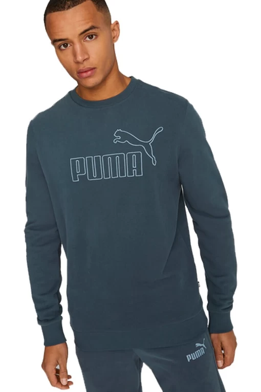 Толстовка чоловіча Puma ESS ELEVATED Crew темно-синього кольору