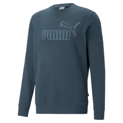 Толстовка чоловіча Puma ESS ELEVATED Crew темно-синього кольору