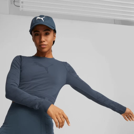 Кепка мужская-женская Puma ESS Cat Logo BB Cap темно-синего цвета