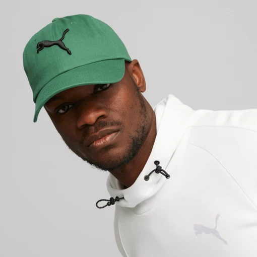 Кепка мужская-женская Puma ESS Cat Logo BB Cap зеленого цвета
